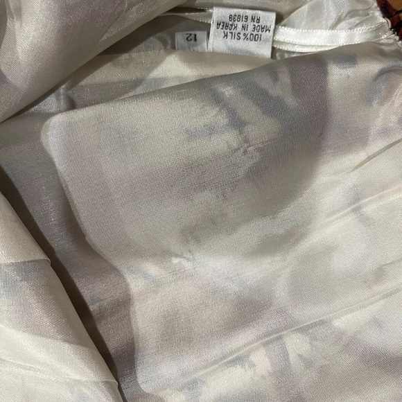 Rickie Freeman for Teri Jon Linen/ Silk Brown Blazer &Skirt Set Size 12 - Picture 7 of 11